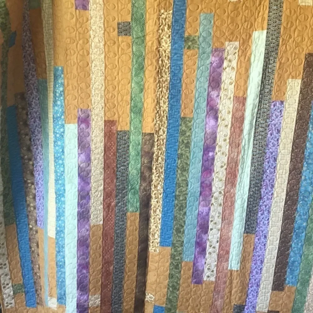 Handmade Quilt & 3 Pillows Set